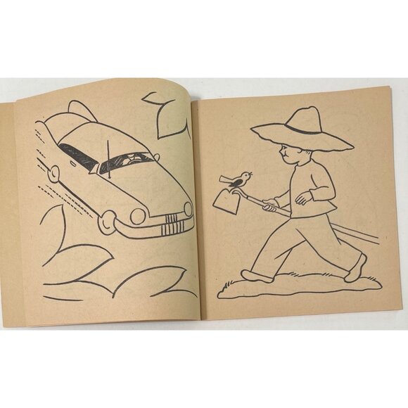 Vtg 1958 First Coloring Book Clarence Biers Whitman Publishing Children Activity - Picture 5 of 16